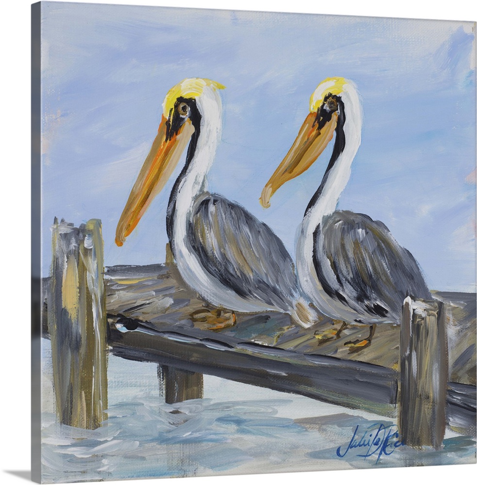 Pelicans On Deck