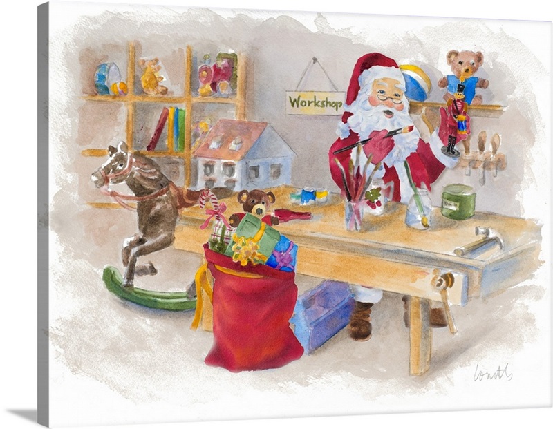 Santa's Wall Art, Canvas Prints, Framed Prints, Wall Peels