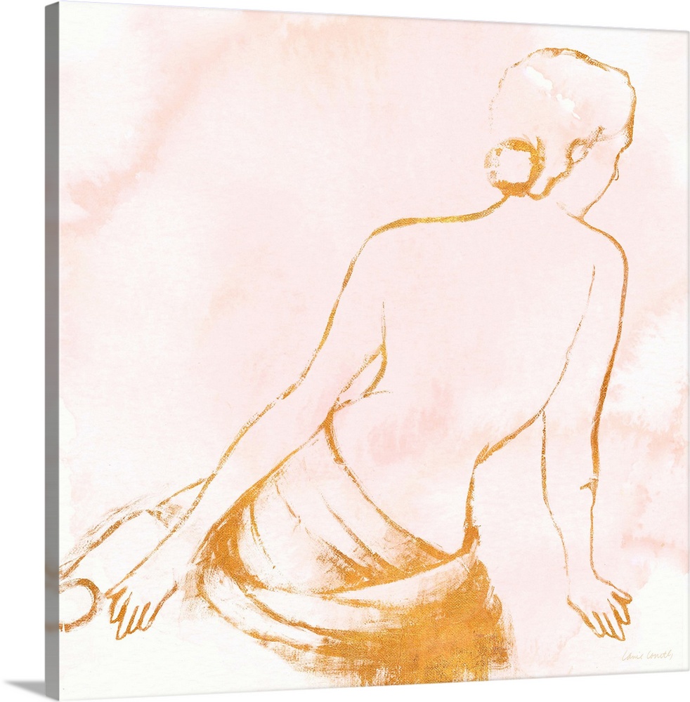 Seated Woman Rose Gold