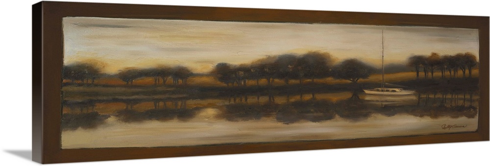 Original Size: 33.5 x 12.125"; oil on canvas