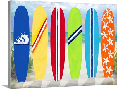 Surf Boards on the Beach