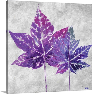 The Purple Leaves on Silver I