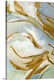 image thumbnail of Abstract artwork in white with golden swirls.