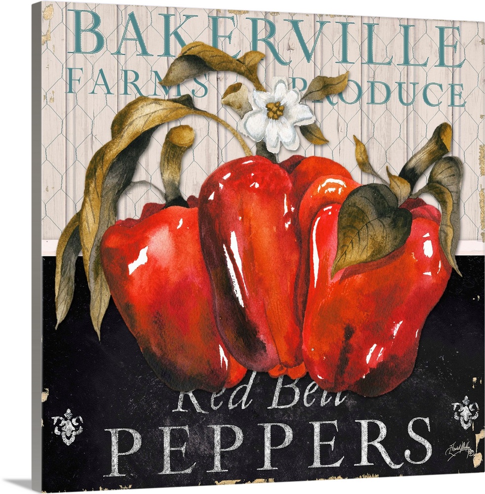 "Bakerville Farms Produce Red Bell Peppers"