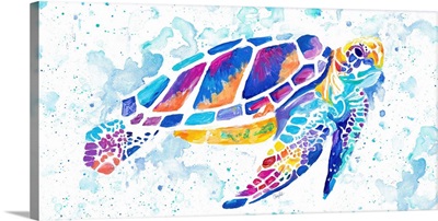 Vibrant Sea Turtle