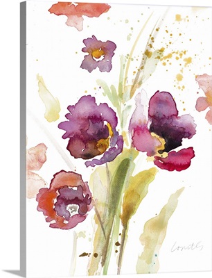 Watercolor Modern Poppies
