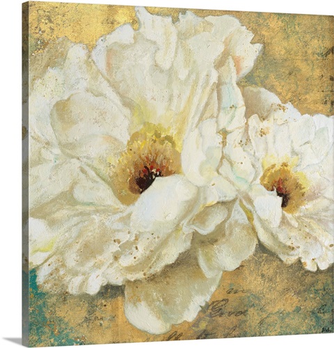 Zuzu Peony Gold II | Great Big Canvas