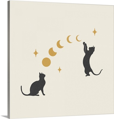 Cat And Moon 1