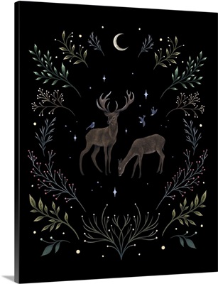 Deers In The Moonlight