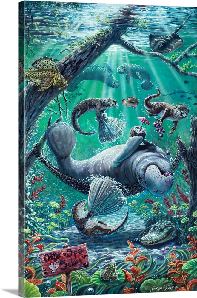 Lazy Day At The Otter Spa