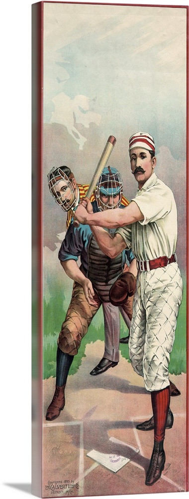 BASEBALL Vintage Wall ART. Baseball player Sport POSTER