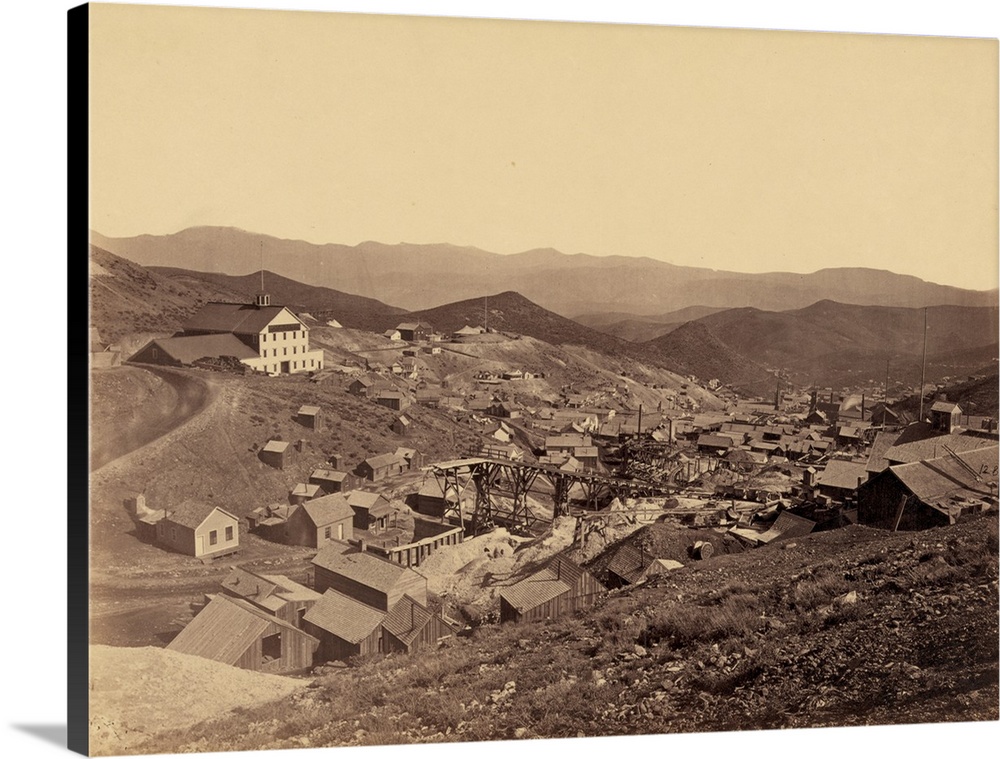Nevada, Gold Hill, 1867. A View Of Gold Hill, Nevada. Photograph By Timothy O'Sullivan, 1867.