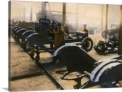American Auto Plant, C1910, Assembly Line