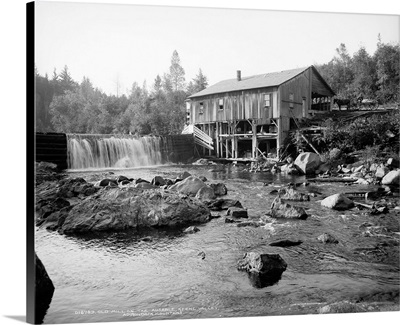 An Old Mill On the Ausable River In the Adirondack Mountains, New York, c1903