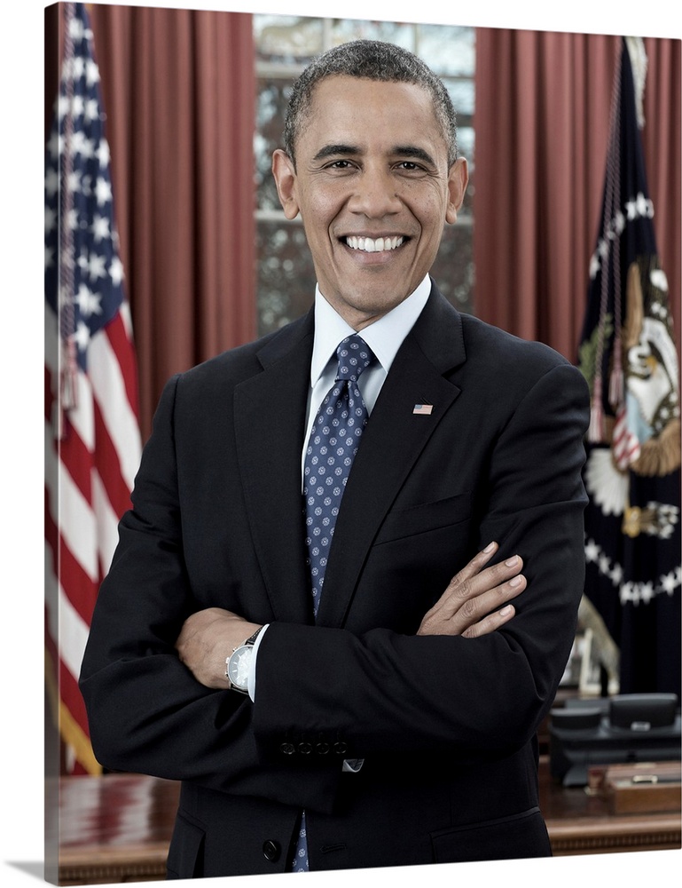 BARACK OBAMA (1961- ). 44th President of the United States. Photograph by Pete Souza, 6 December 2012.
