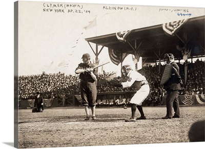 Baseball game between the Washington Senators and the New York Highlanders, 1909