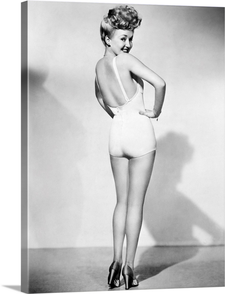American actress. The most popular pin-up photograph of the American armed forces during World War II.