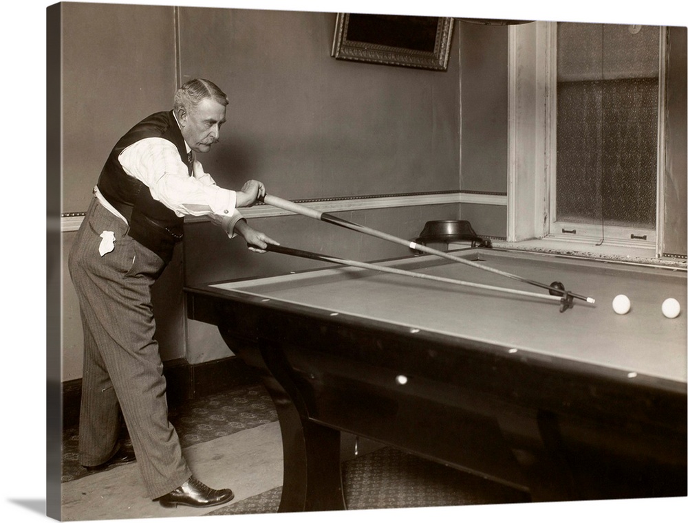The early 20th century American amateur billiards champion, Edward W. Gardner, a player greatly admired by Mark Twain. Pho...
