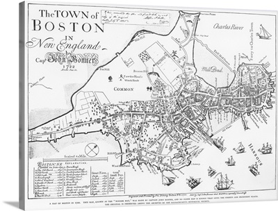 Boston Map, 1722