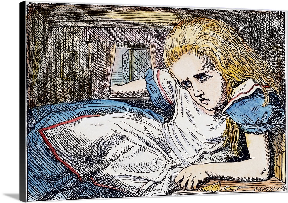 Carroll: Alice, 1865, Alice's Adventures in Wonderland Wall Art, Canvas ...