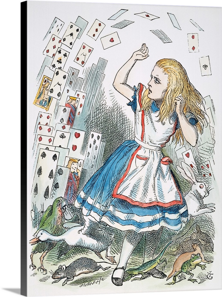 'Who cares for you?' said Alice (she had grown to her full size by this time). 'You're nothing but a pack of cards!': afte...