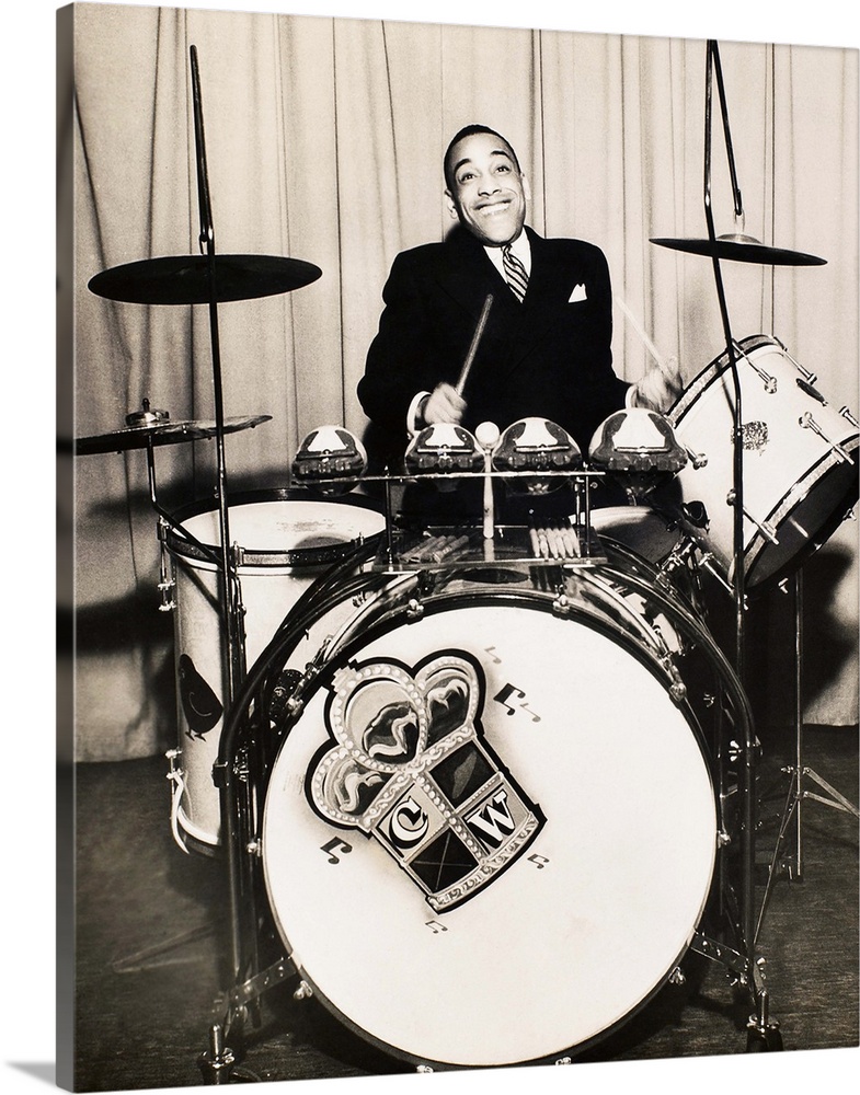 Born William Henry Webb. American Jazz drummer and big band leader. Photograph, 1930s.