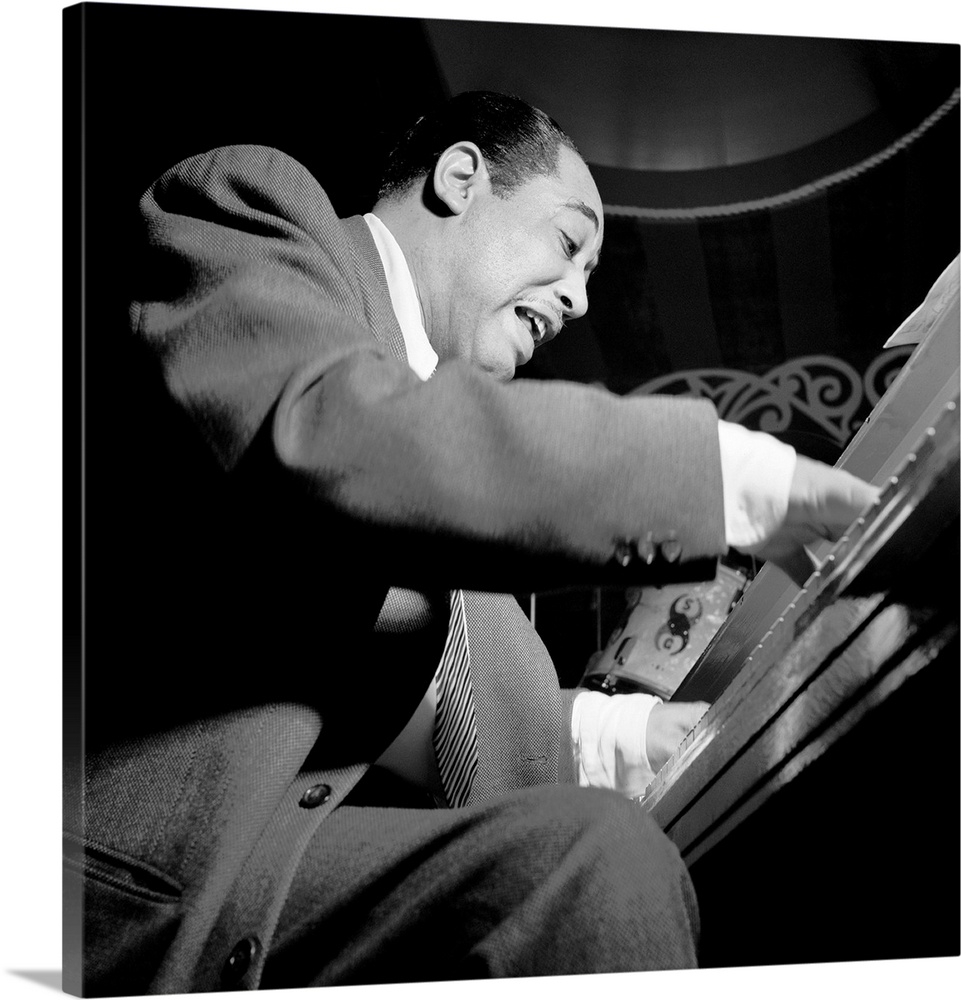 DUKE ELLINGTON (1899-1974). American musician and composer. Performing at the Aquarium in New York City. Photograph by Wil...