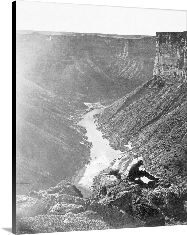 Grand Canyon, 1872. Mouth Of Kanab Wash, Looking West; Arizona. Photographed By William Bell, 1872.
