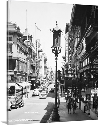 Grant Avenue, the Main Street Of Chinatown In San Francisco, c1940