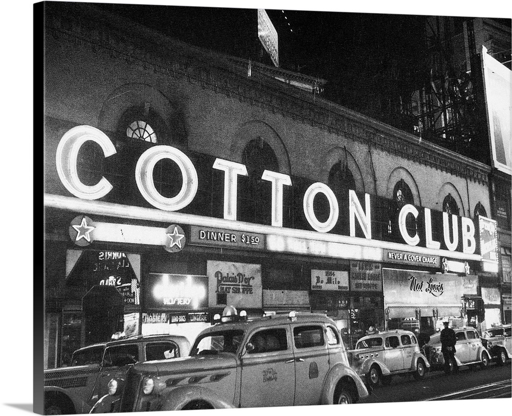 View of the Cotton Club in Harlem, New York, 1930s.
