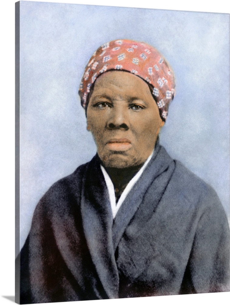 HARRIET TUBMAN (1823-1913). American abolitionist. Oil over a photograph, 1895.