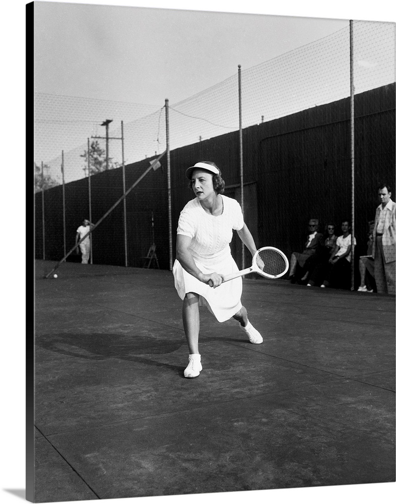 (1906-1998). American tennis player. Photograph, 1945.