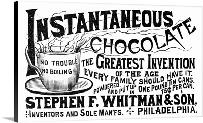 Hot Chocolate Advertisement, 1893