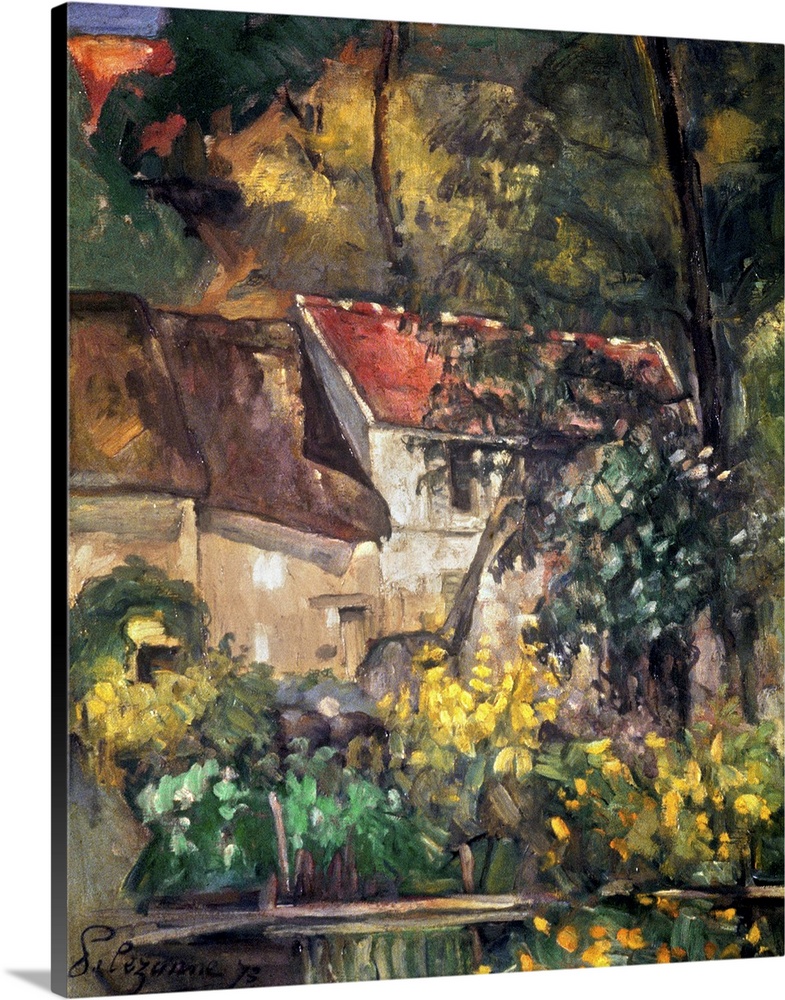 Cezanne, Lacroix House. 'House Of Pere Lacroix.' Oil On Canvas By Paul Cezanne, 1873.