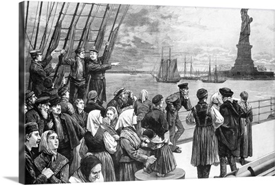 Immigrants On Ship, 1887