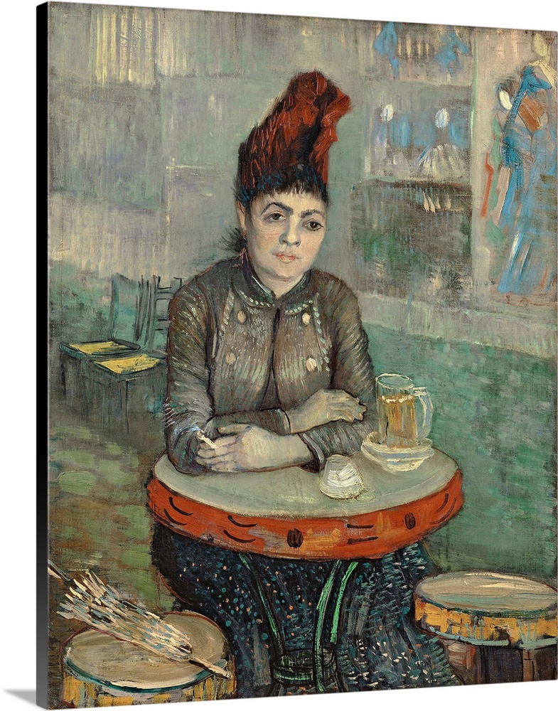 Van Gogh, In the Cafe. 'In the Cafe - Agostina Segatori In Le Tambourin.' Oil On Canvas, Vincent Van Gogh, C1887.