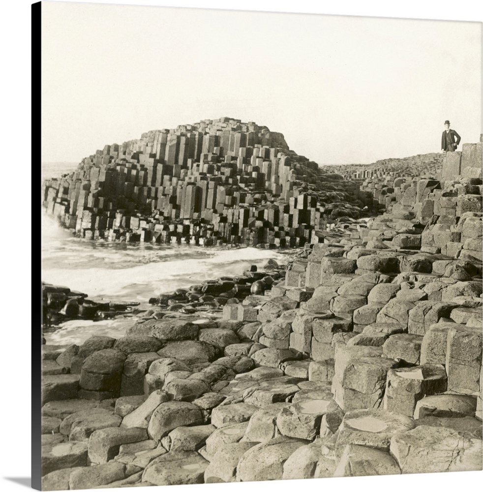 Ireland, Giant's Causeway. View Of the Giant's Causeway, County Antrim, Northern Ireland. Photographed In 1901.