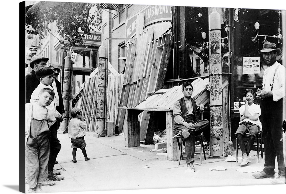 Italian festival in Little Italy, New York City. Photograph, c1908.