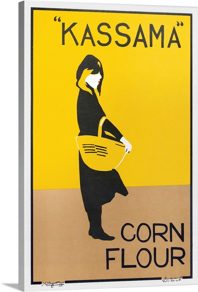 Ad, Kassama Corn Flour. Advertisement For Kassama Corn Flour. Lithograph By the Beggarstaff Brothers, 1900.