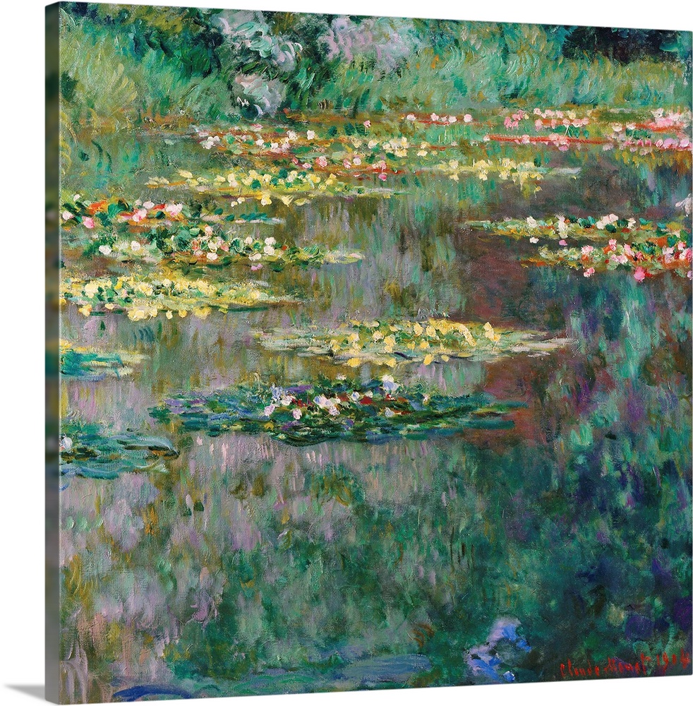 Monet, Le Bassin, 1904. 'Le Bassin Des Nympheas.' Oil On Canvas, Claude Monet, 1904.