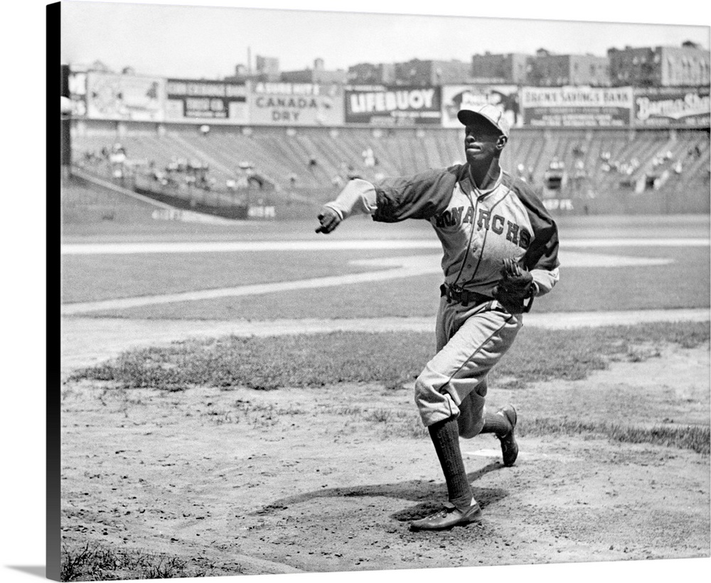 American baseball player. With the Kansas City Monarchs, 1941.