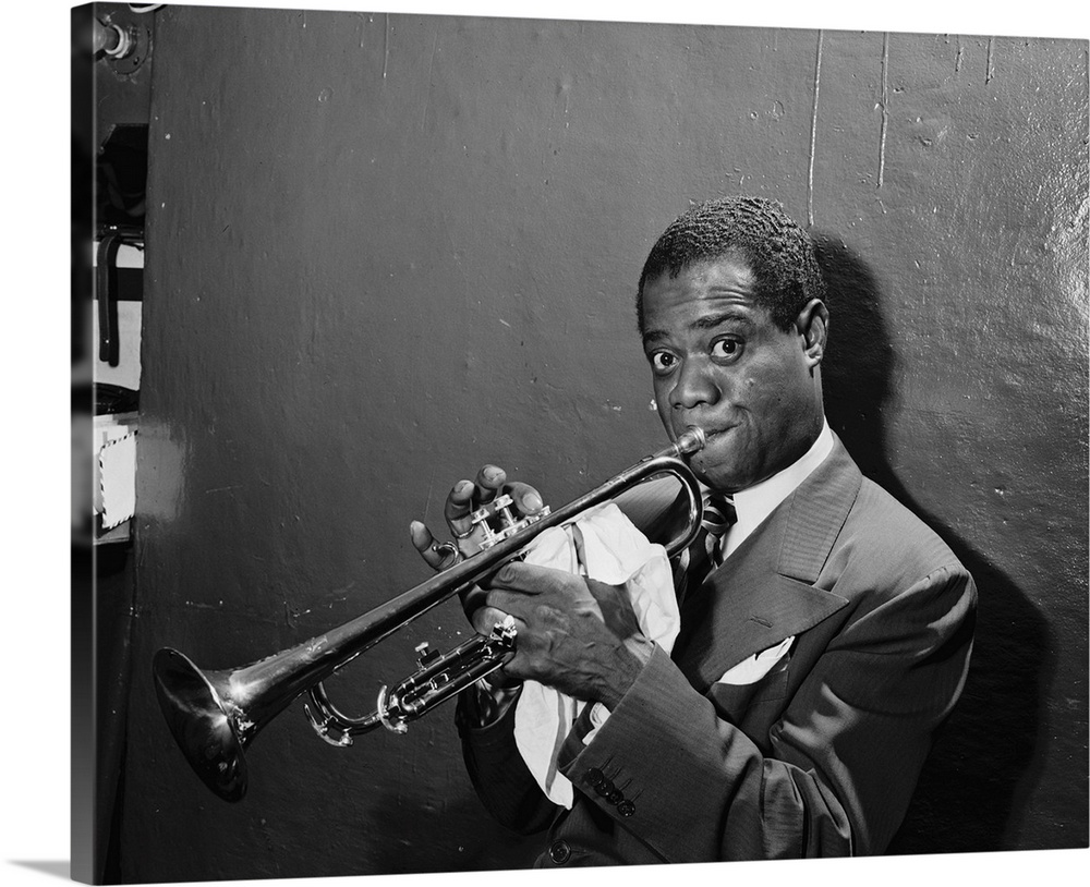 American jazz musician. At the Aquarium in New York City. Photograph by William P. Gottlieb, c1946.