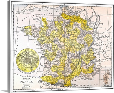 Map, France
