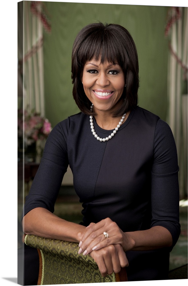 MICHELLE OBAMA (1964- ). Wife of President Barack Obama. Photograph by Chuck Kennedy, 2013.