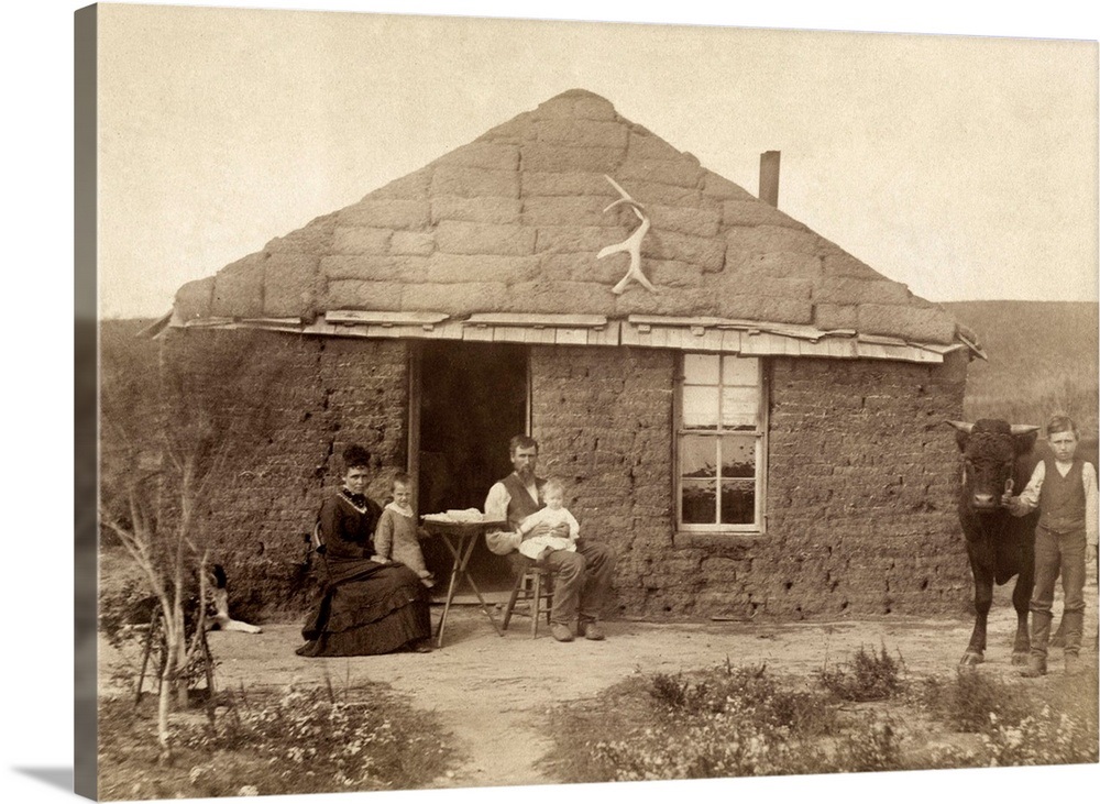 Nebraska, Settlers, c1886 Wall Art, Canvas Prints, Framed Prints, Wall