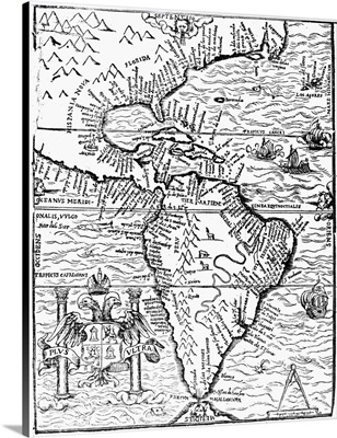 New World Map, 1554