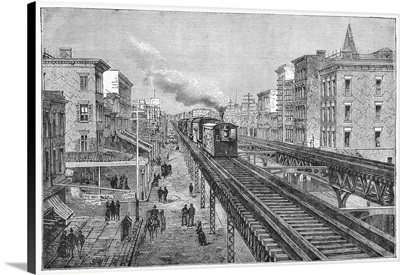 New York: El Train, 1878