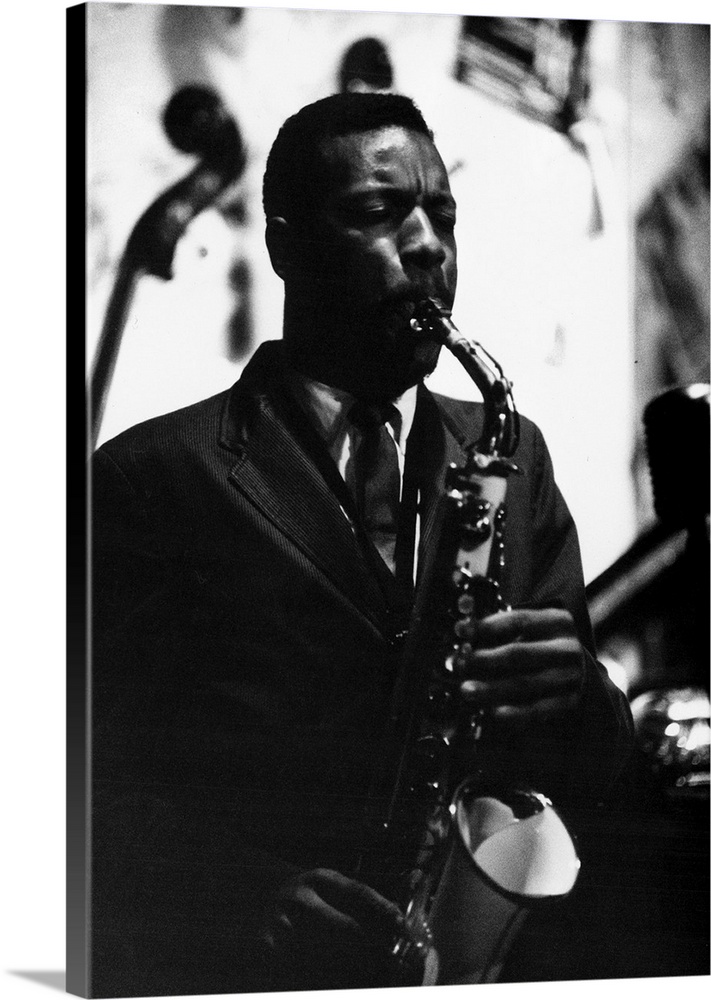 American saxophonist and composer. Photograph by Bob Parent, c1965.