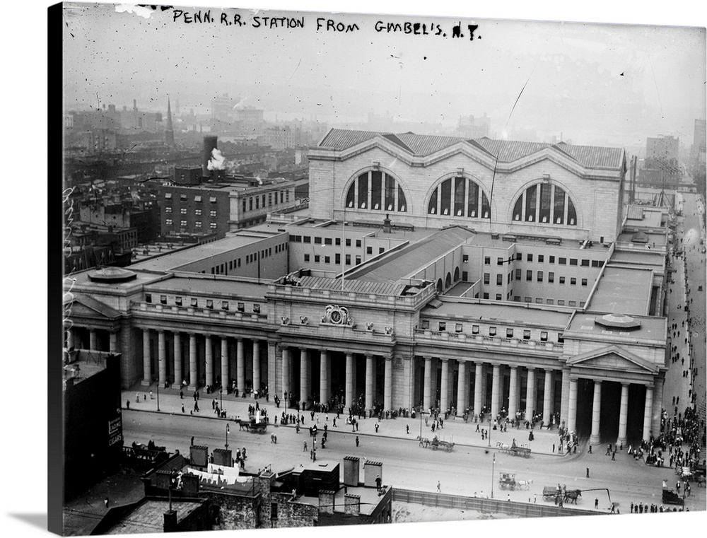 Pennsylvania Station in New York City, built in 1910. Photograph, c1911.