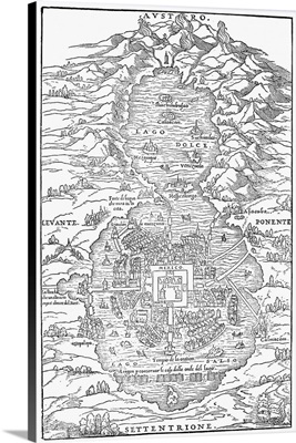 Plan Of Tenochtitlan, 1556
